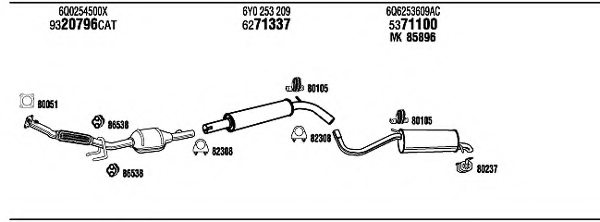 FONOS SK30027 Exhaust System